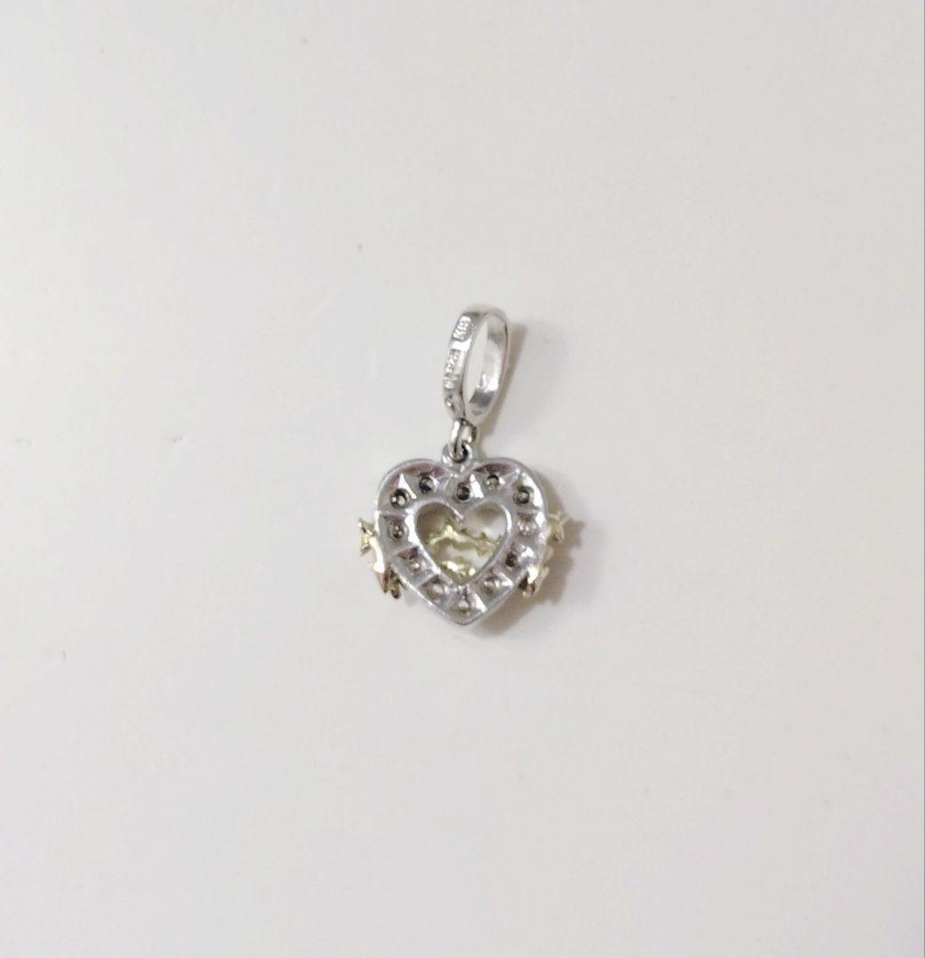 ラブ＆ヘイト　シルバー　ネックレストップ　クロス　ハート　いばら　2個セット