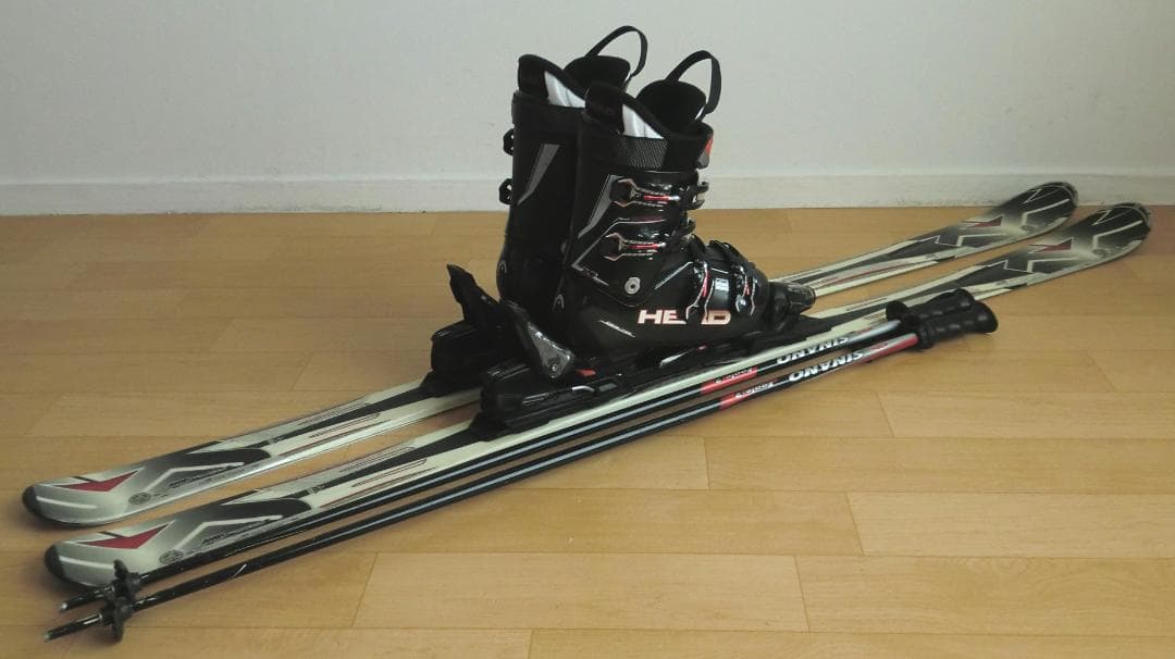 送料無料■K2＋HEAD■メンズスキーセット■163/26-26.5■WAX済■