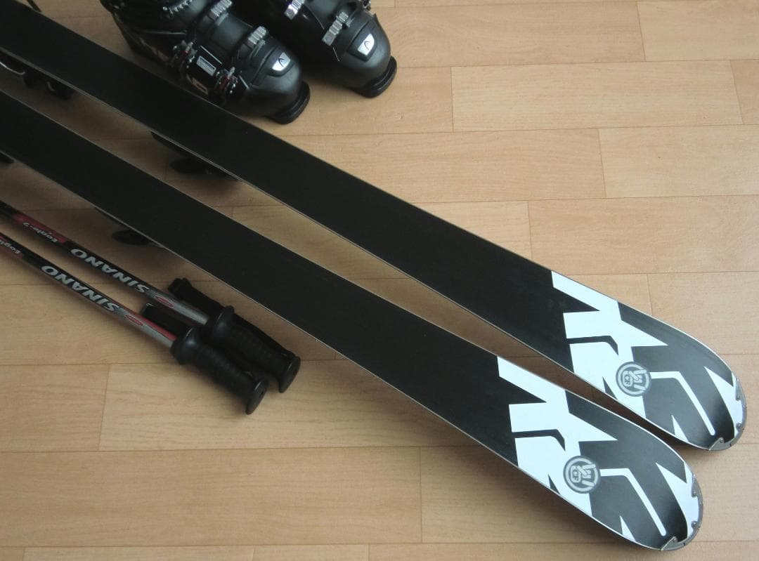 送料無料■K2＋HEAD■メンズスキーセット■163/26-26.5■WAX済■