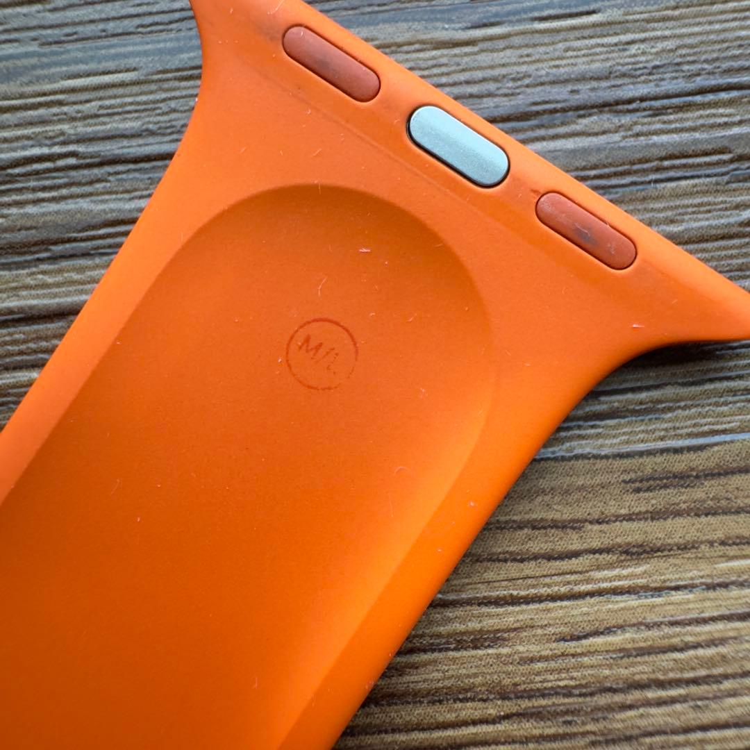 2692 Apple Watch エルメス　オレンジ　ラバー　スポーツバンド