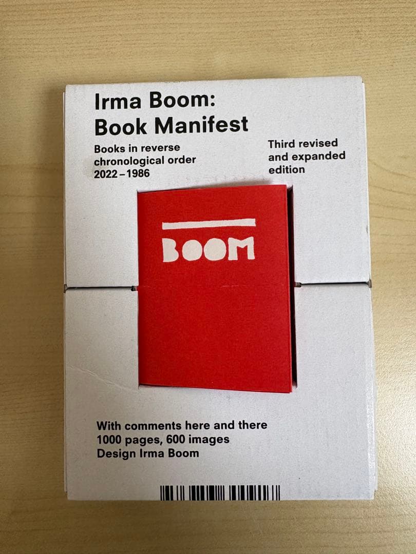 アート・デザイン・音楽 Irma Boom Book Manifest signed