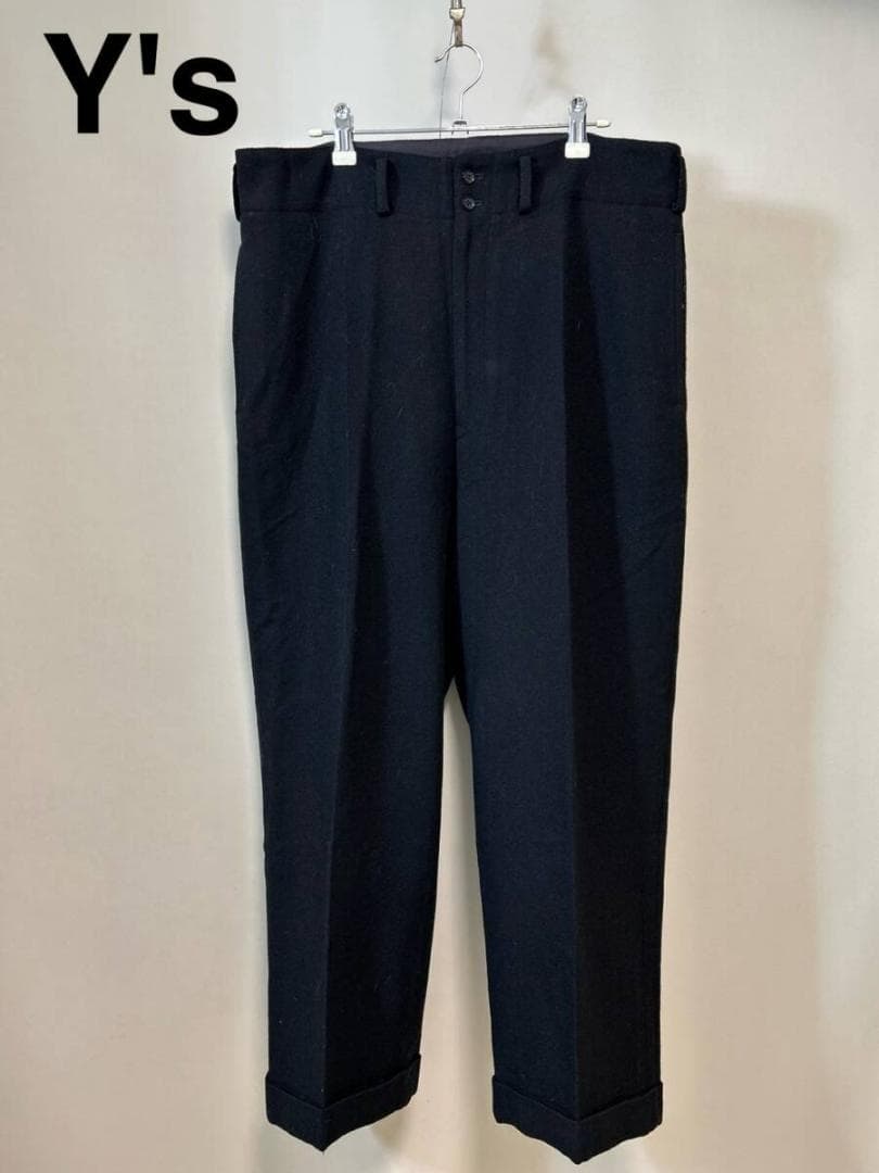 Y's 黒 スラックス ポケット付き