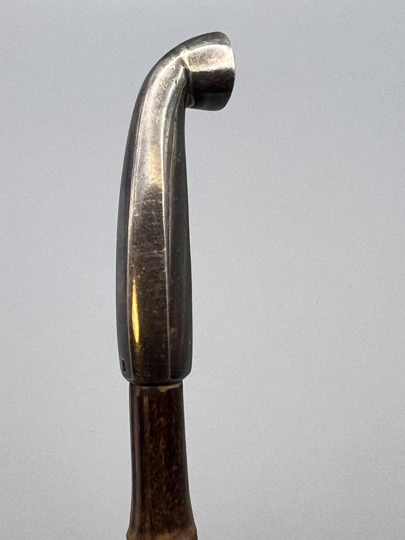 【海】純銀煙管　キセル　純刻印　銀細工　アンティーク　重量約44g