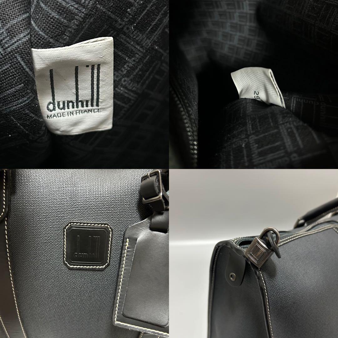 dunhillダンヒル ボストンバッグ ハンドバッグ トラベルバッグ ブラック