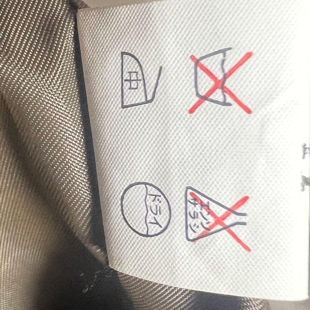 シルク フォックス ロングコート グレージュ Ｌサイズ