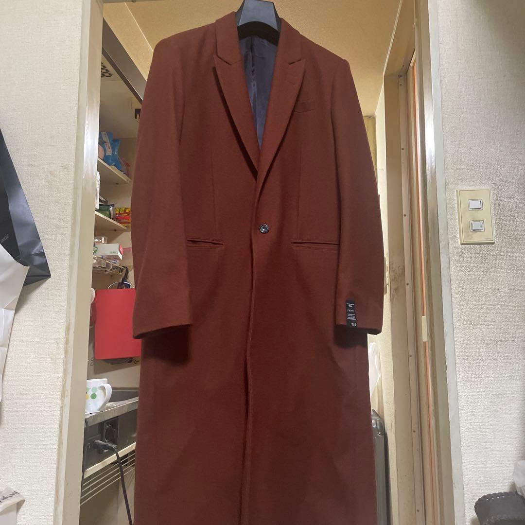 美品　SHAREEF LONG COAT シャリーフロングコート ダークオレンジ