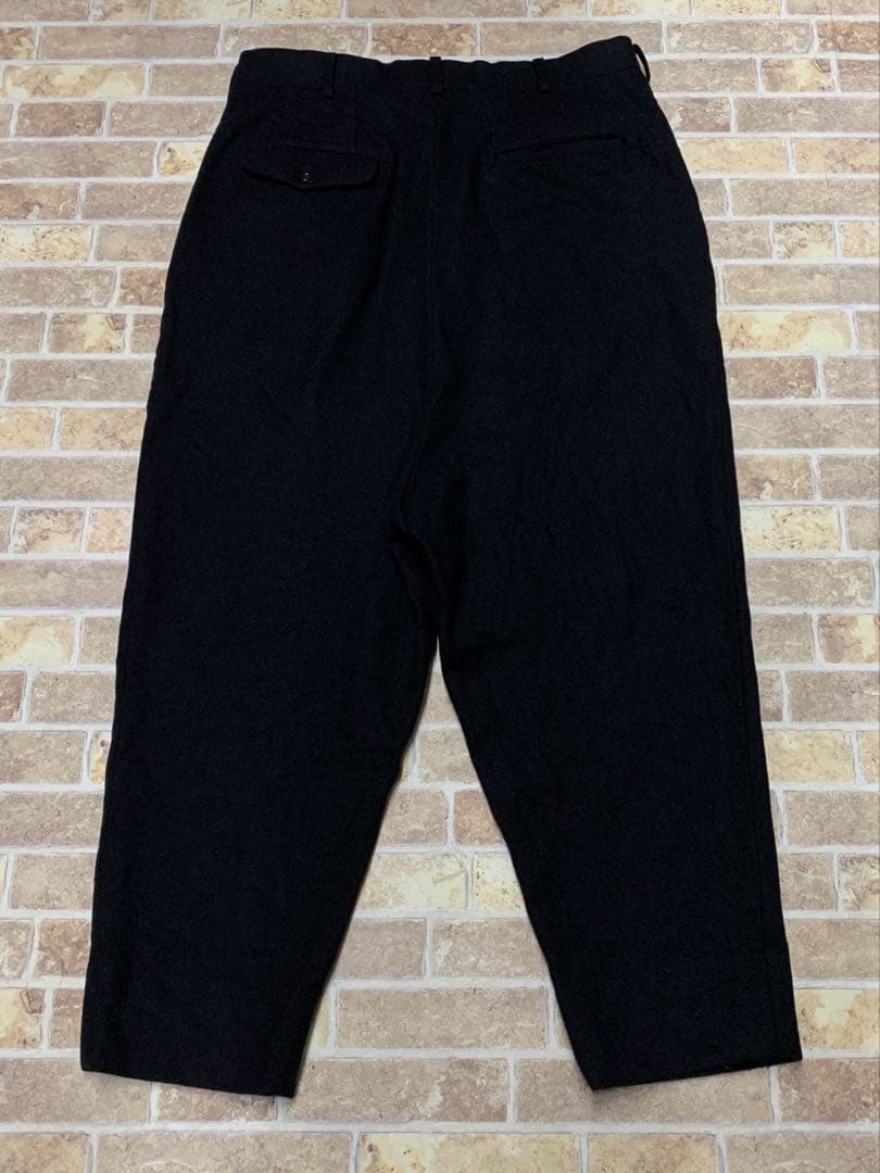 コムデギャルソン オム 19AW ウール フラノ2タック サルエル パンツ
