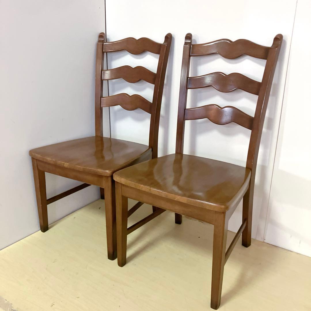 マルニ MARUNI Flandre House 木製ダイニングチェア2脚　①