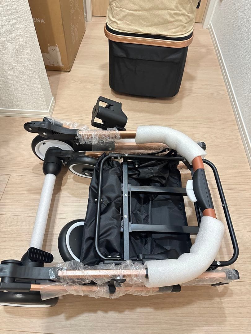 PETTENA 分離型 ペットカート 耐荷重20KG 犬猫用カート