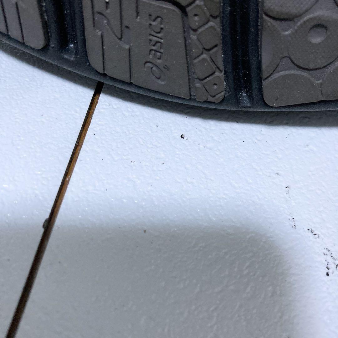 極美品 アシックスペダラ レザーパンプス ストラップ 23 本革 軽量 黒 3E