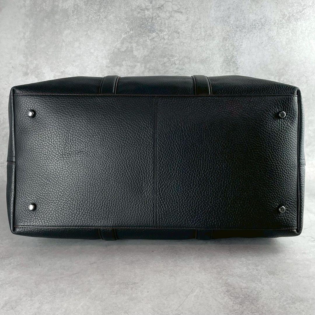 未使用 コーチ トレッカー 2way ボストンバッグ シボ革 大容量 旅行 黒