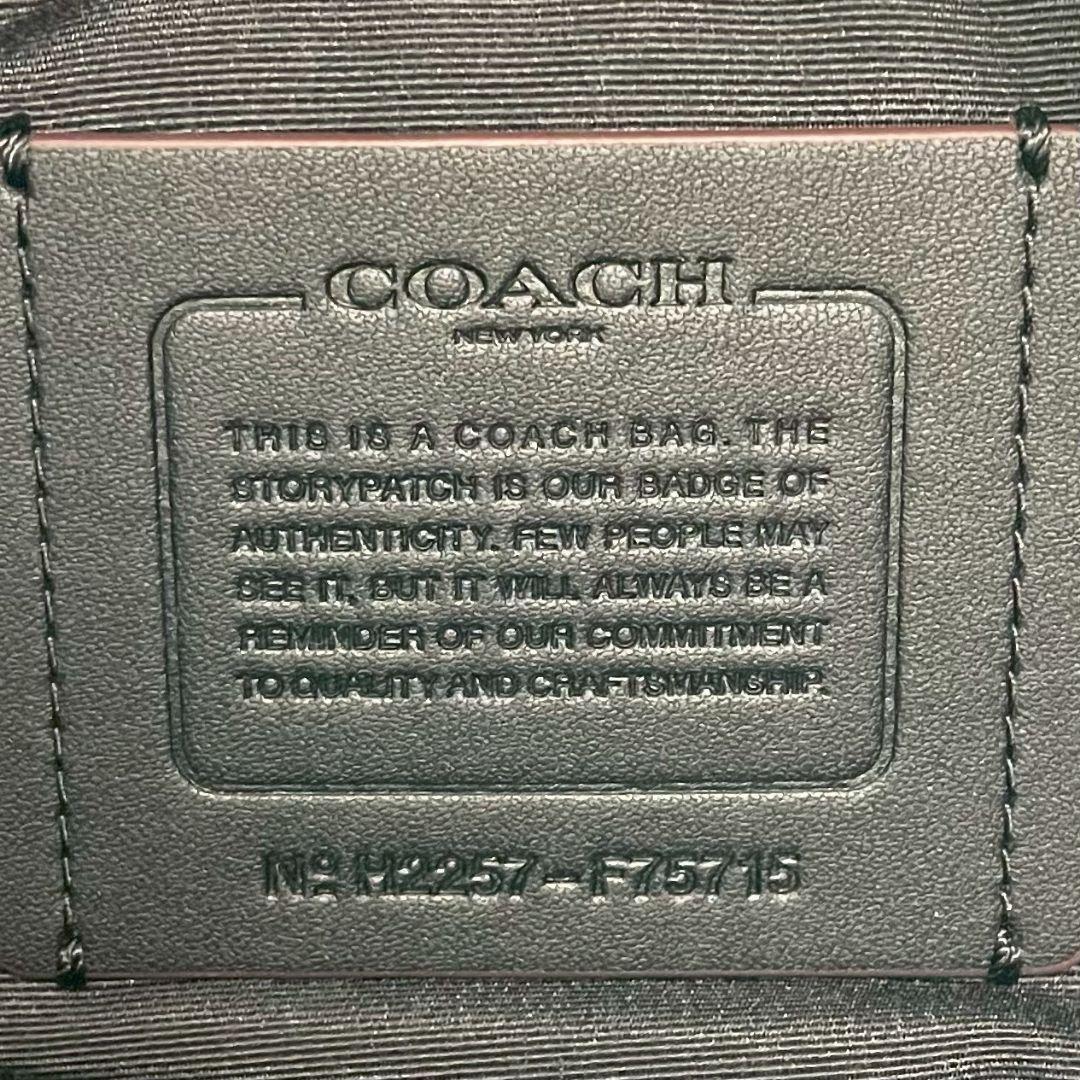 未使用 コーチ トレッカー 2way ボストンバッグ シボ革 大容量 旅行 黒