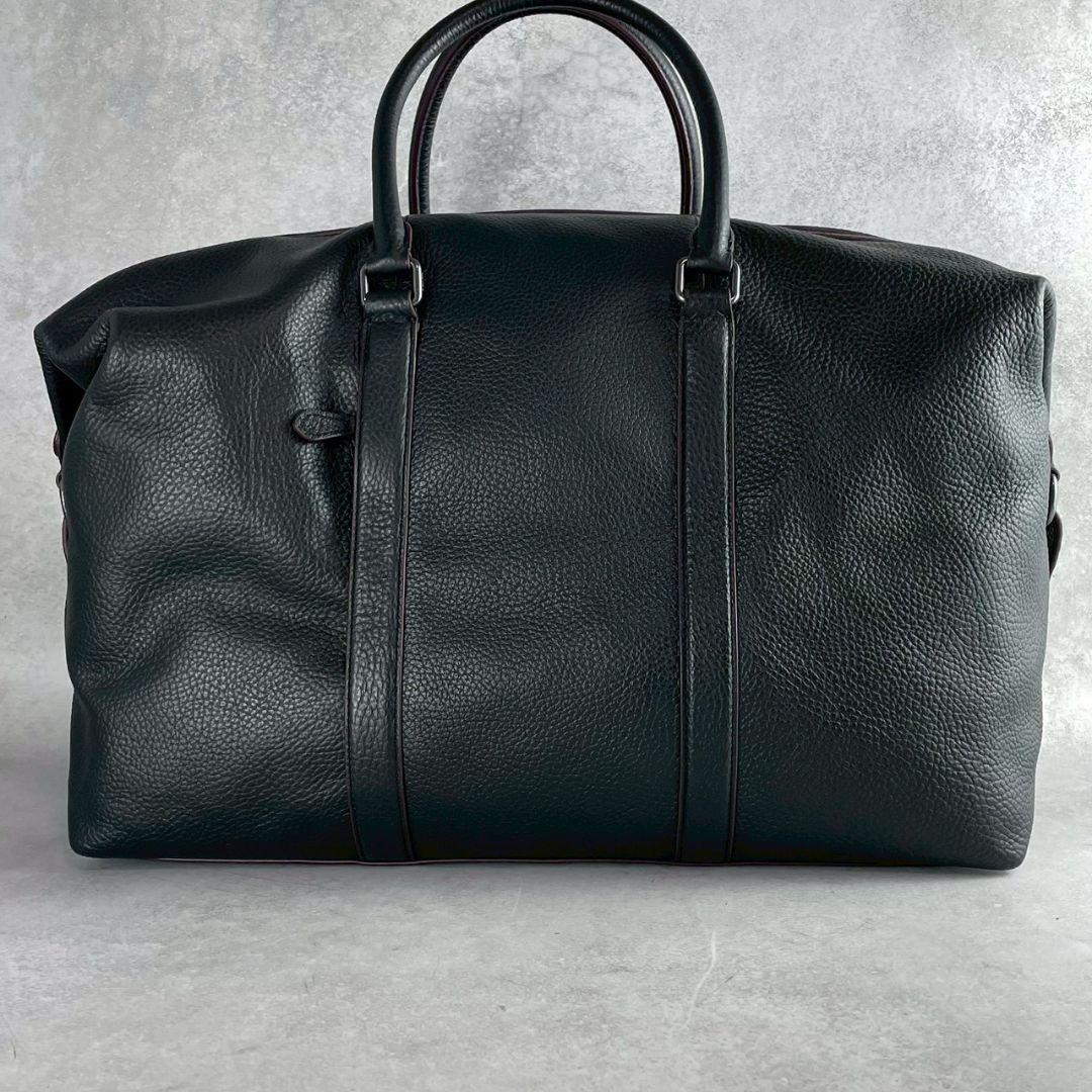 未使用 コーチ トレッカー 2way ボストンバッグ シボ革 大容量 旅行 黒