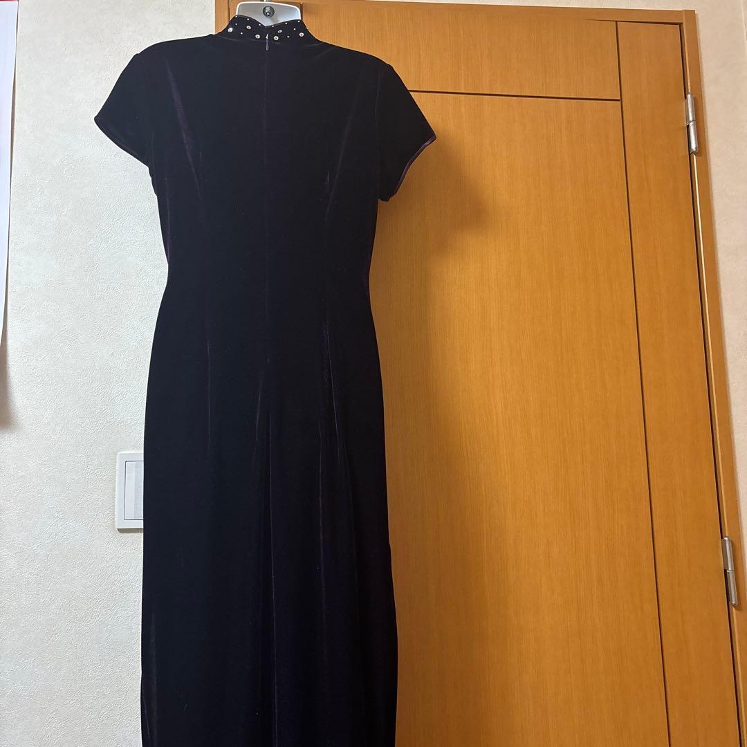 紫色チャイナドレス