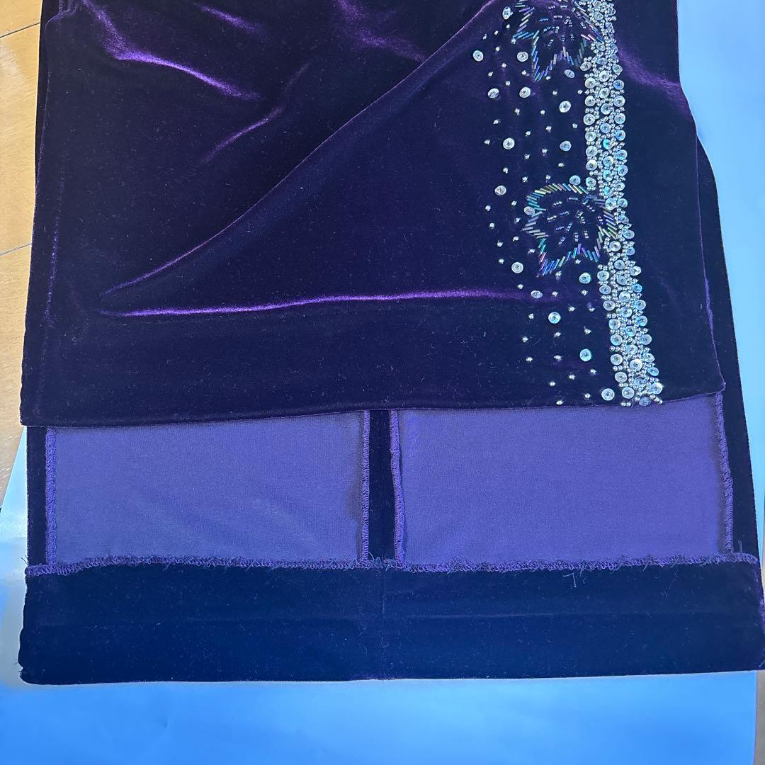 紫色チャイナドレス