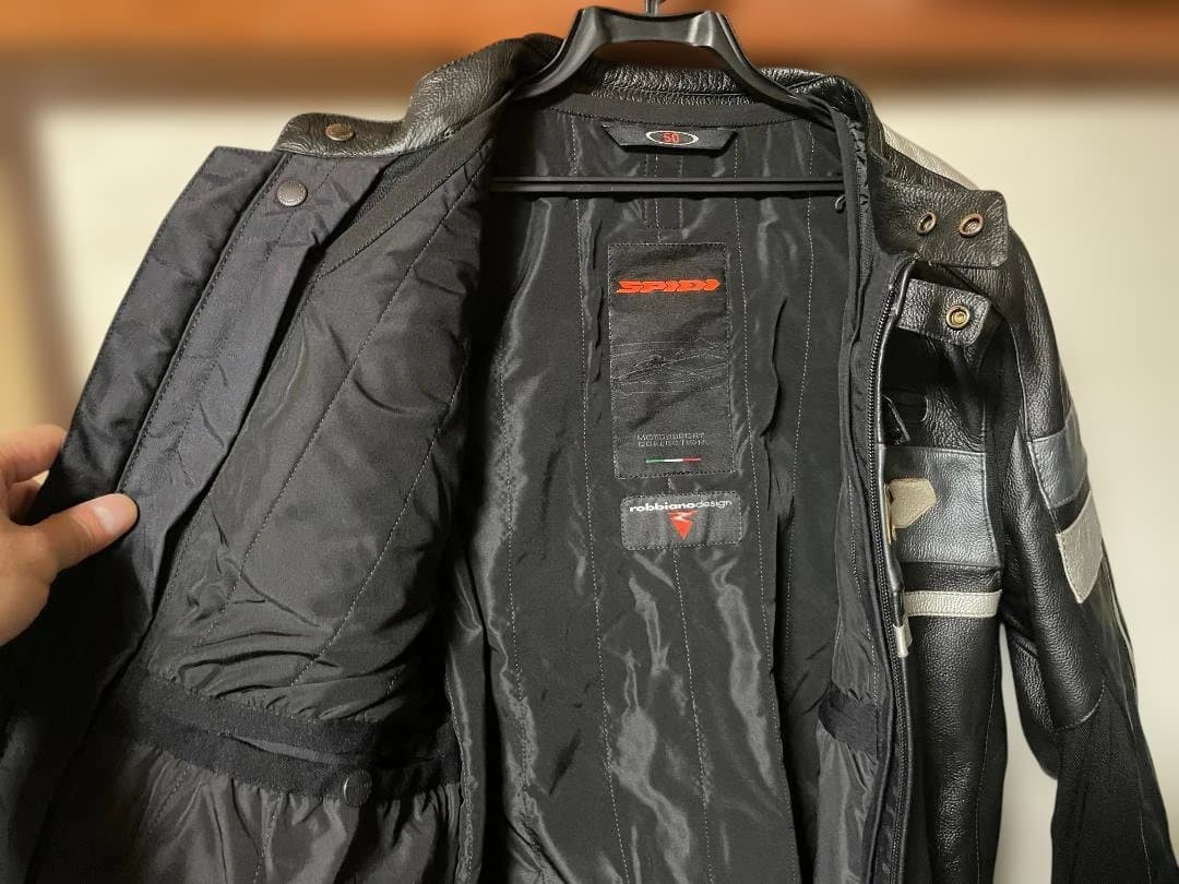 SPIDI レザー ジャケット サイズ50 革部分には傷が無く極めて健全な状態
