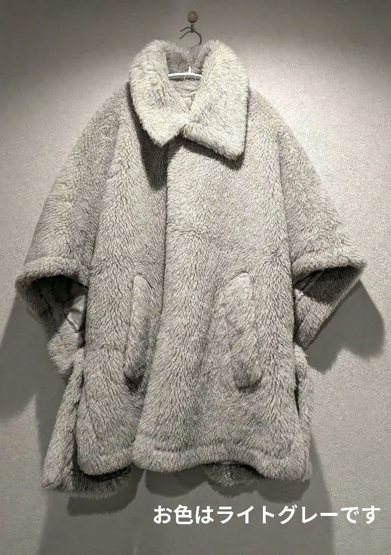 マックスマーラ maxmara テディ ケープ ポンチョ tebe