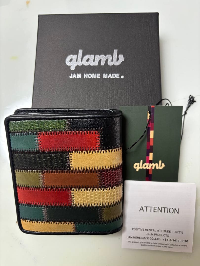 gIamb JAM  MADE マルチカラー　二つ折り財布
