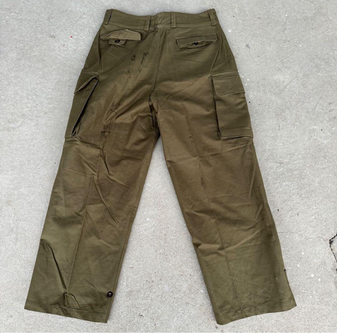 ビンテージ　デッドストック　ミリタリー　フランス軍　M47　カーゴパンツ