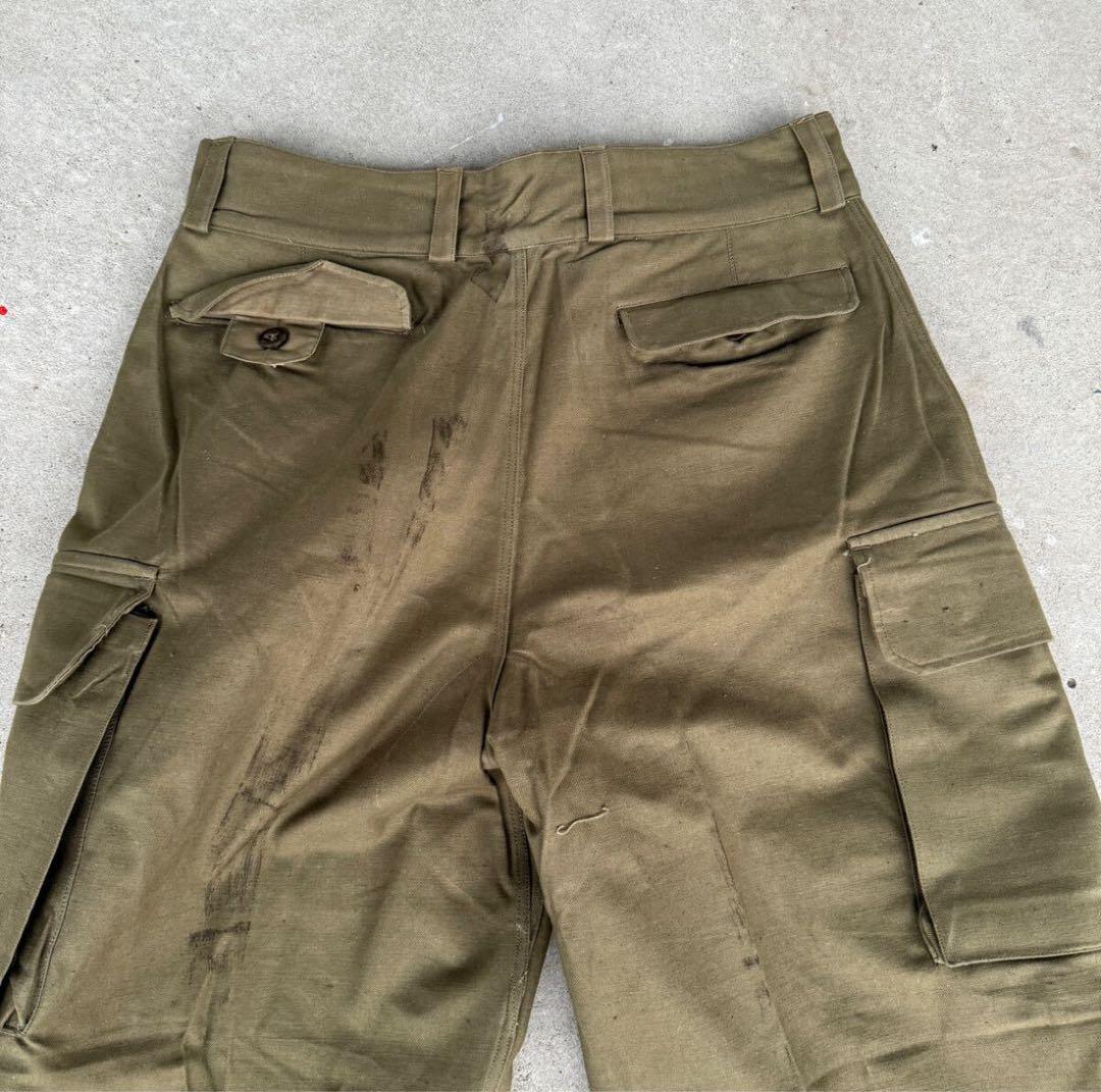 ビンテージ　デッドストック　ミリタリー　フランス軍　M47　カーゴパンツ