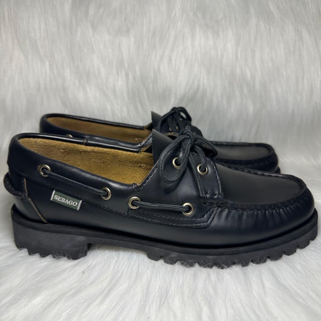 極美品✨SEBAGO セバゴ デッキシューズ 924 ブラック 6サイズ レザー