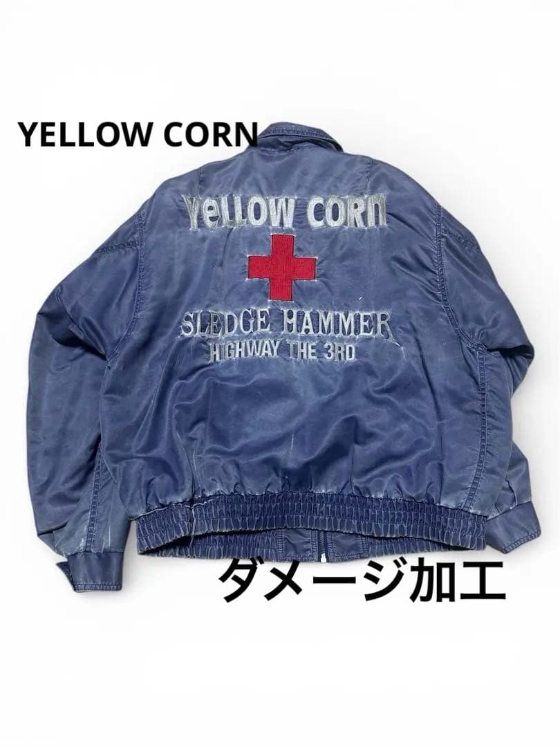 YeLLOW CORN ナイロンジャケット 刺繍 ワッペン レア　archive