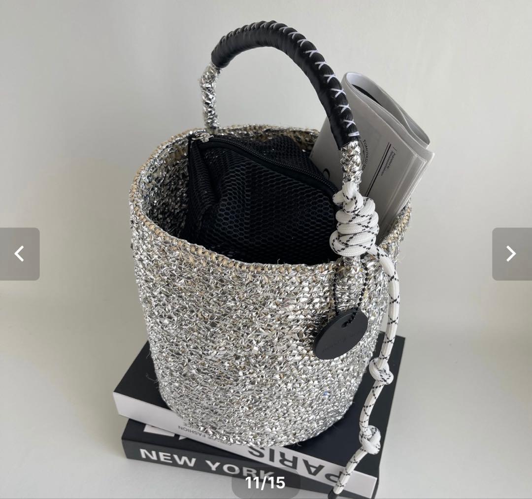 meong blue カゴバック