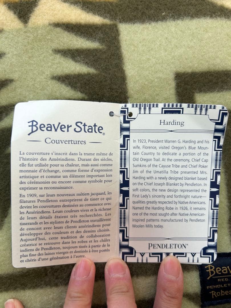 アウトドア寝具 Pendleton Beaver State Indian Blanket