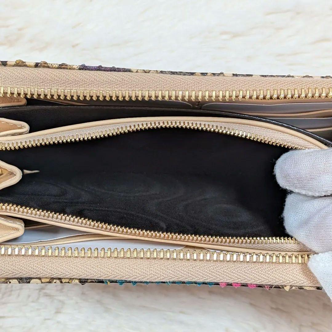 希少✨️美品 グッチ 長財布 パイソン GGマーモント ラウンドジップ 箱あり