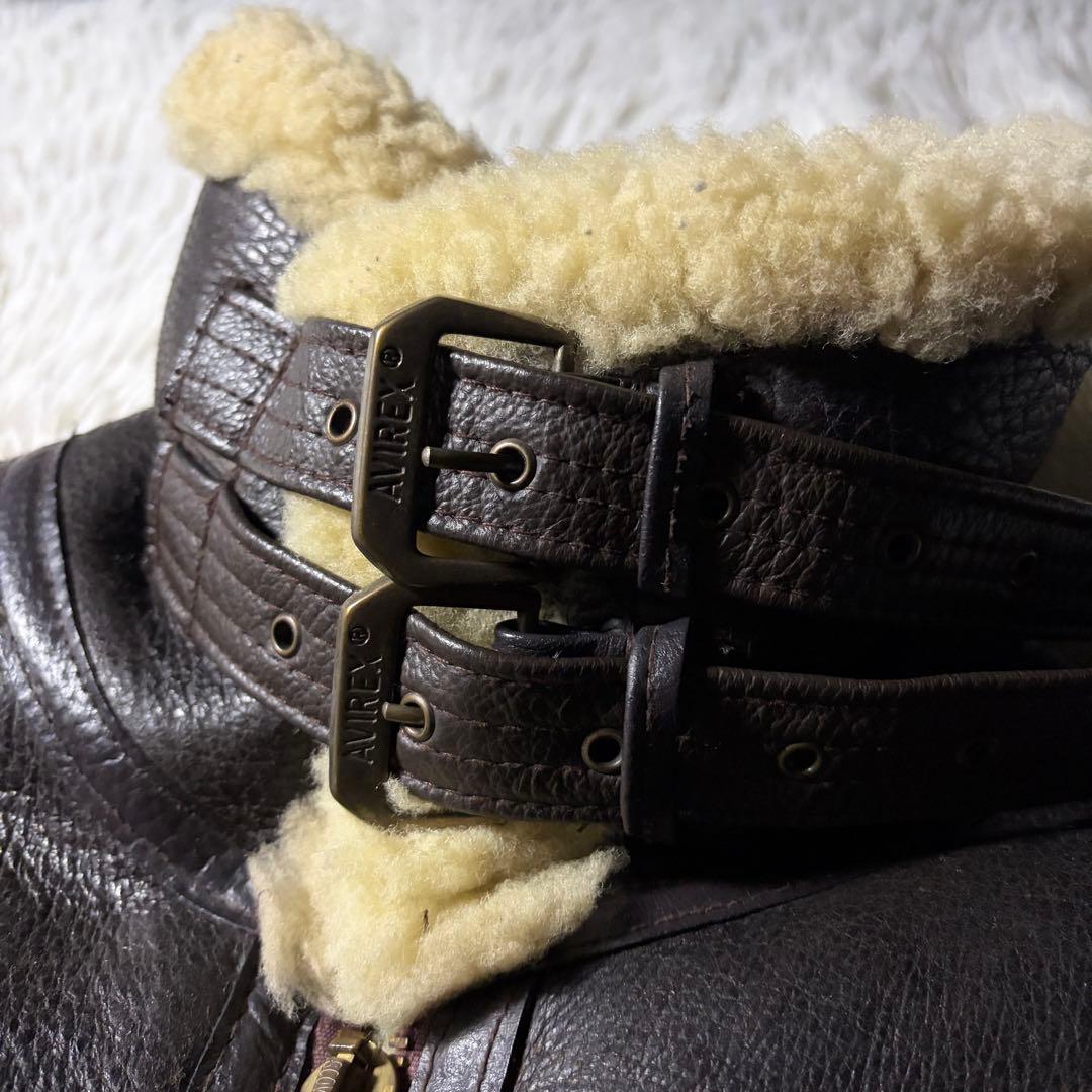 B*E様 【雰囲気抜群】AVIREX フライトジャケット　B-3 大戦モデル　羊