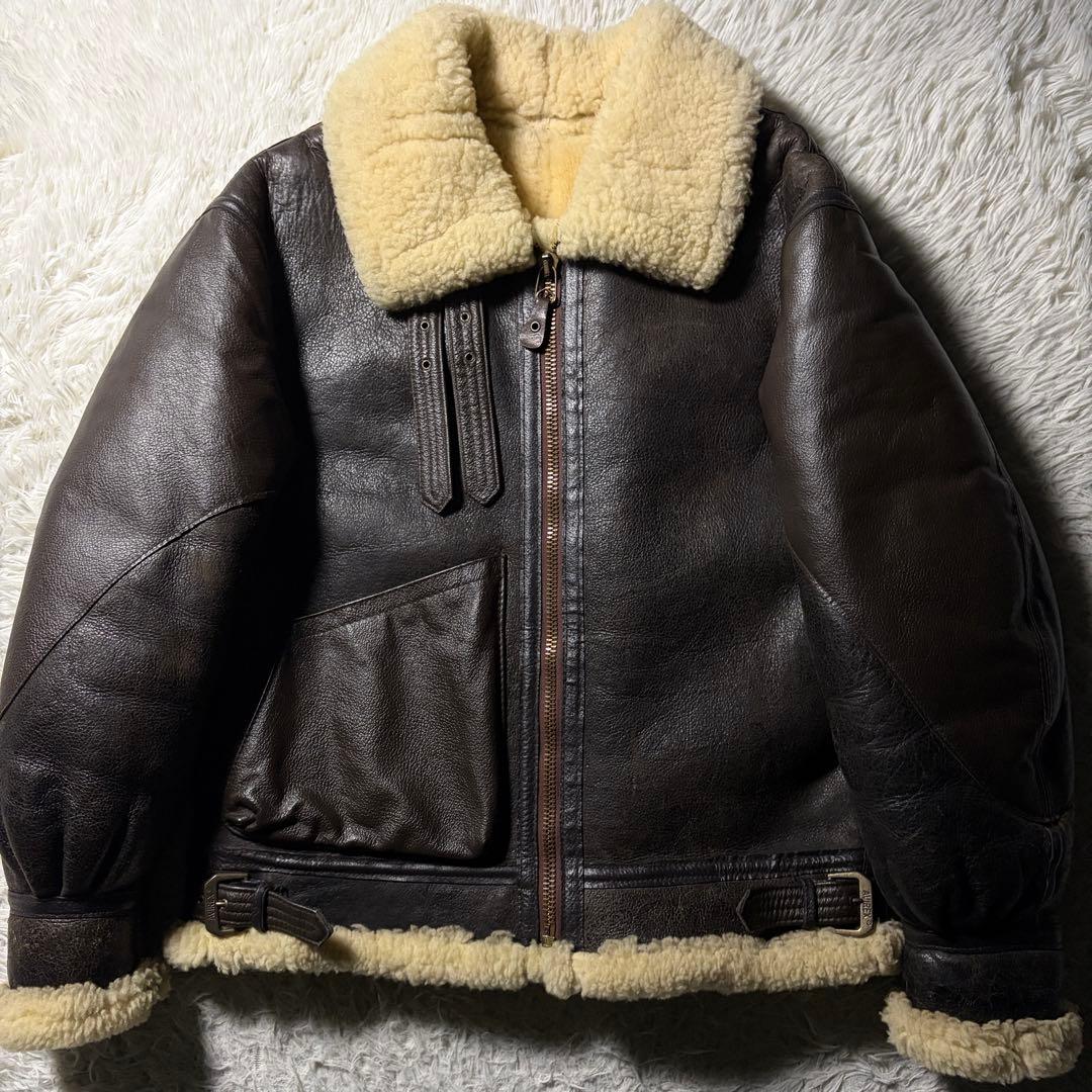 B*E様 【雰囲気抜群】AVIREX フライトジャケット　B-3 大戦モデル　羊