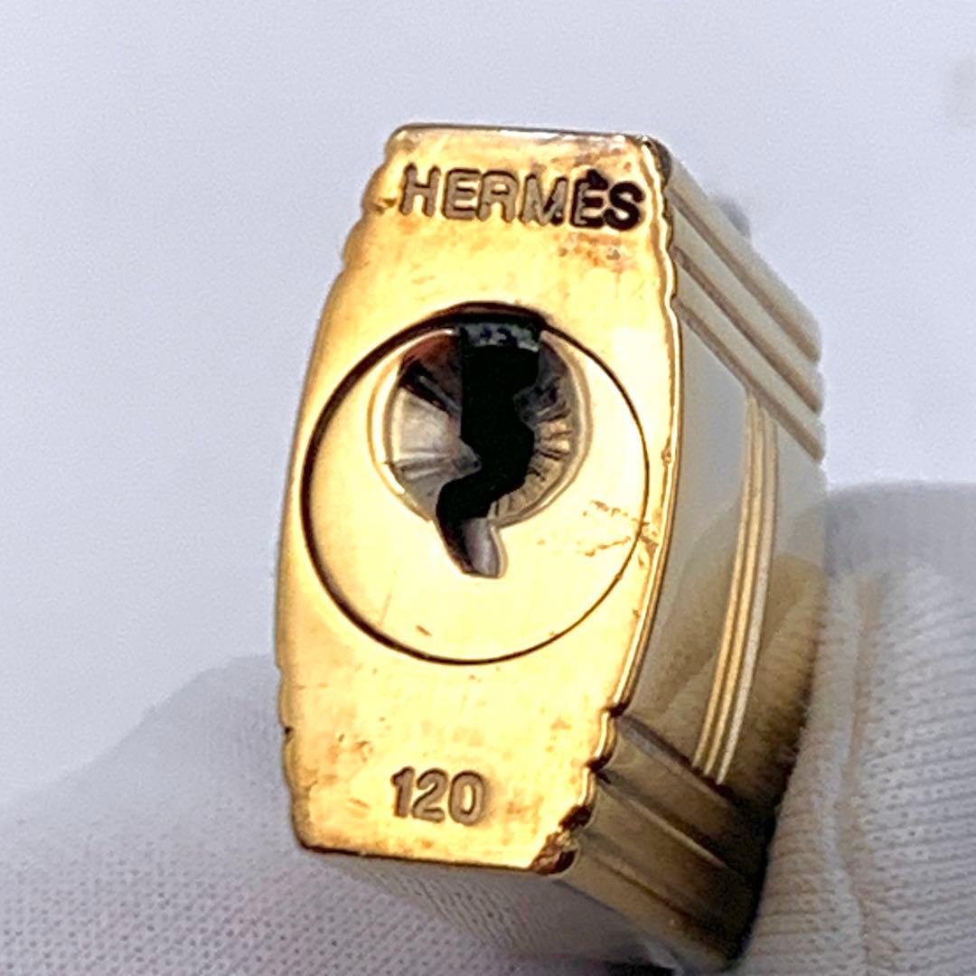 HERMES エルメス カデナ　24Kメッキ　No.120 120番　鍵付き