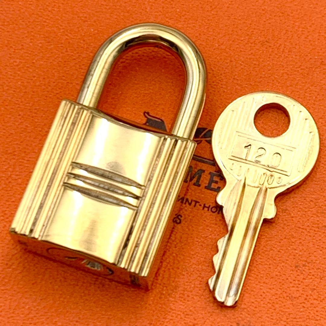 HERMES エルメス カデナ　24Kメッキ　No.120 120番　鍵付き