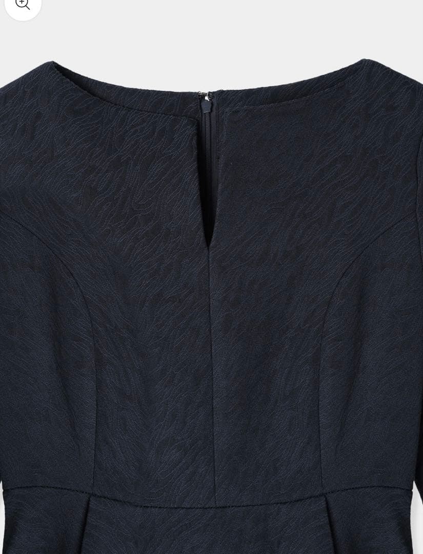 【新品未使用】 ローブブラン KeyneckJacquardDress Sサイズ