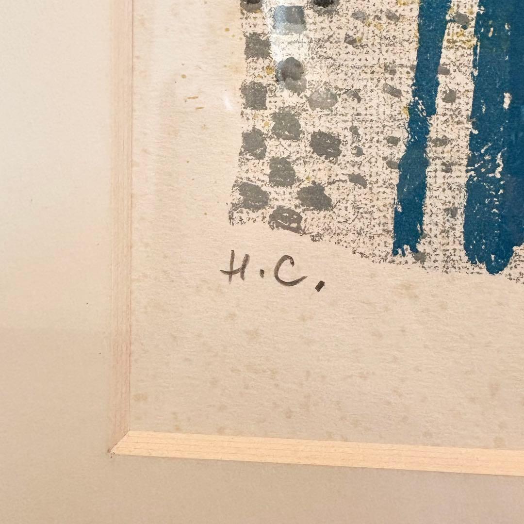 テオ・トビアス リトグラフ 直筆サイン・メッセージ入りHCエディション 絵画額装