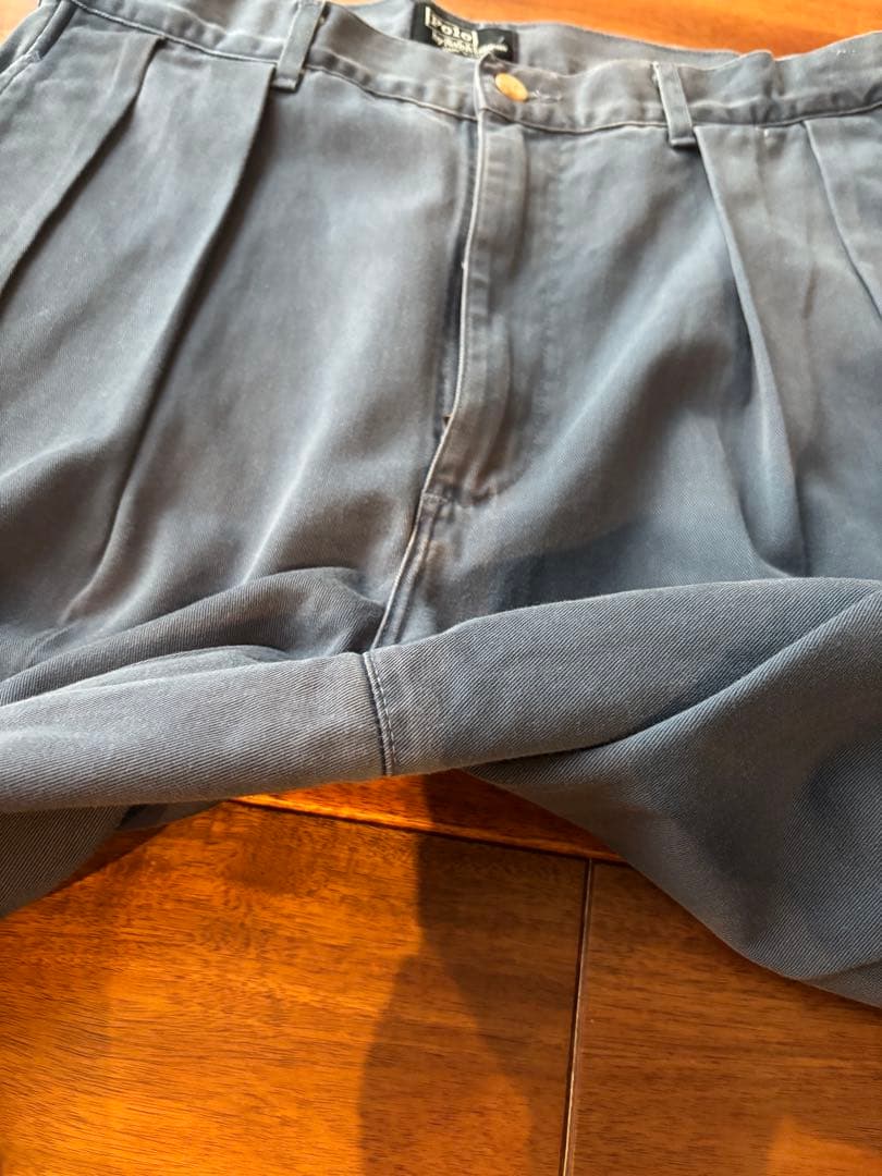 【90s 初期タグ】POLORALPHLAUREN チノ　madeinusa