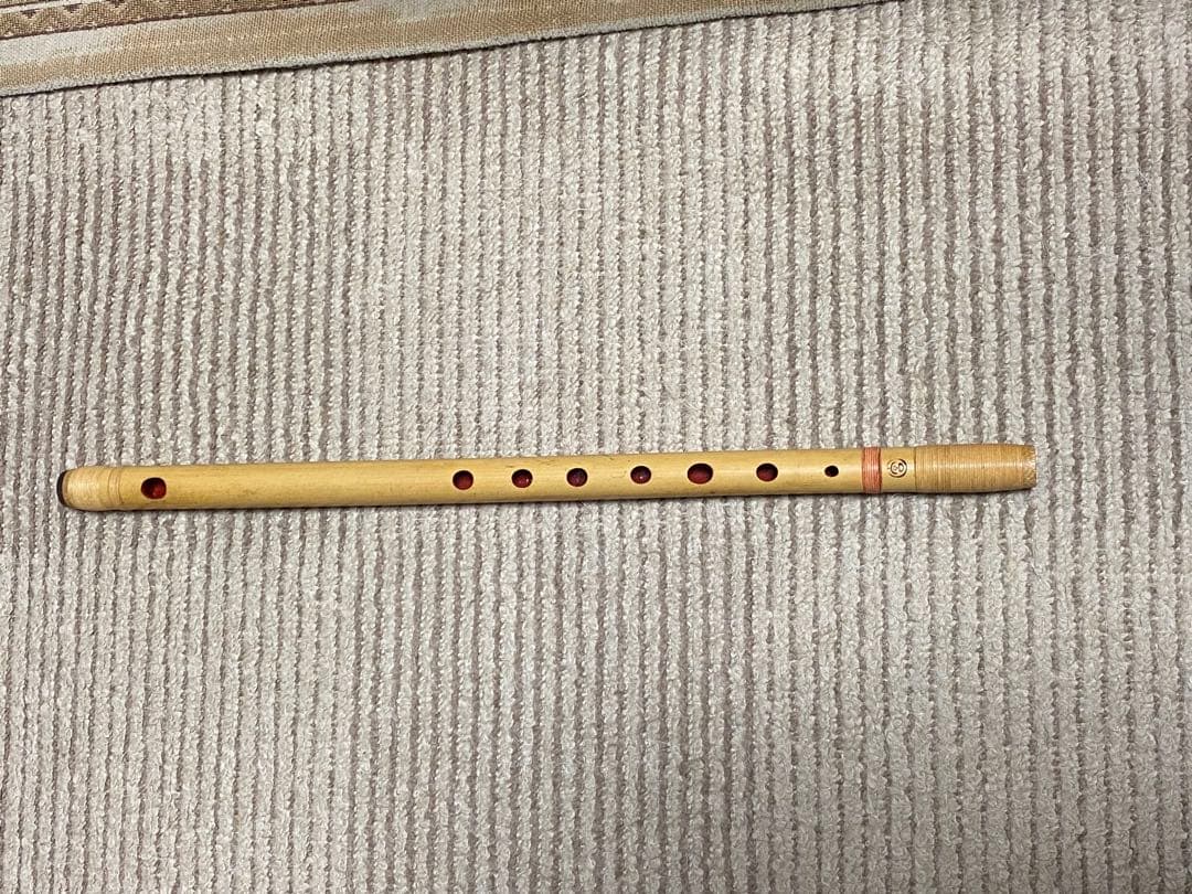 篠笛　唄笛　六本調子 宮本卯之助・丸宮印