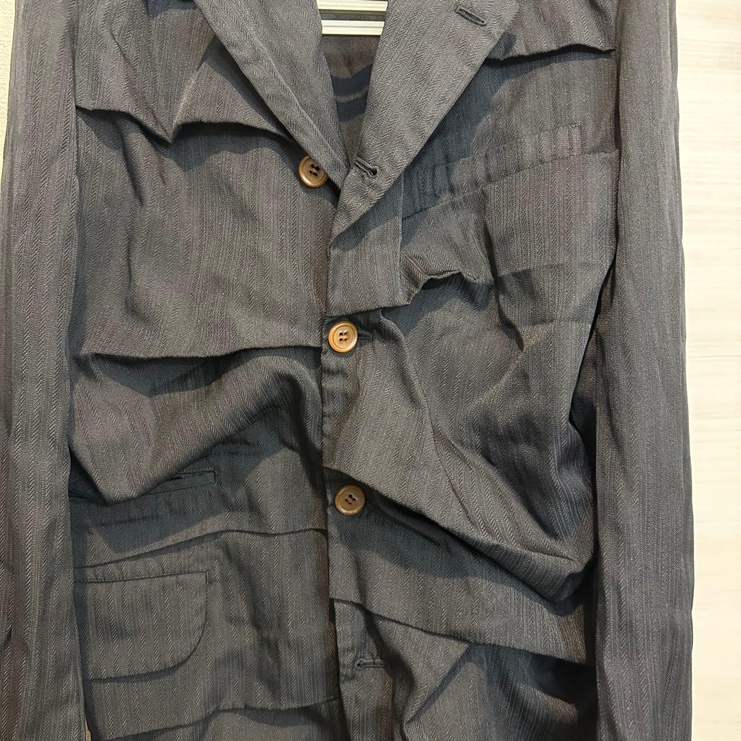 COMME des GARCONS 19ss 横タックジャケット S