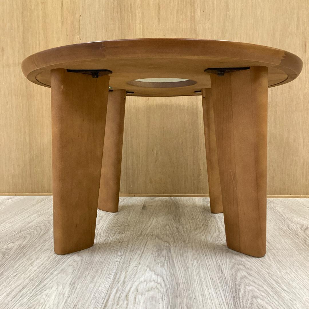 【マルニ】サイドテーブル　センターテーブル　リビングテーブル　円形