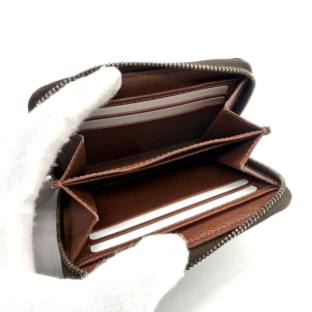 ☆☆ ルイヴィトン　パース　ラウンドファスナー　モノグラム　ブラウン