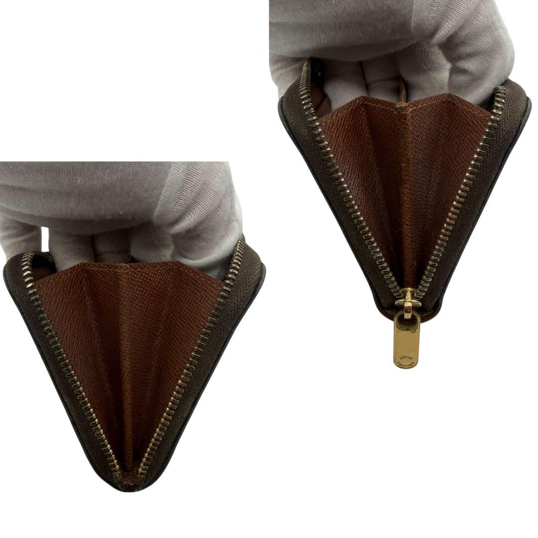 ☆☆ ルイヴィトン　パース　ラウンドファスナー　モノグラム　ブラウン