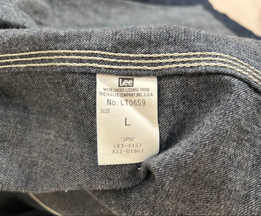 極美品　lee ダンガリーズ　カバーオール　ロコジャケット　Lサイズ