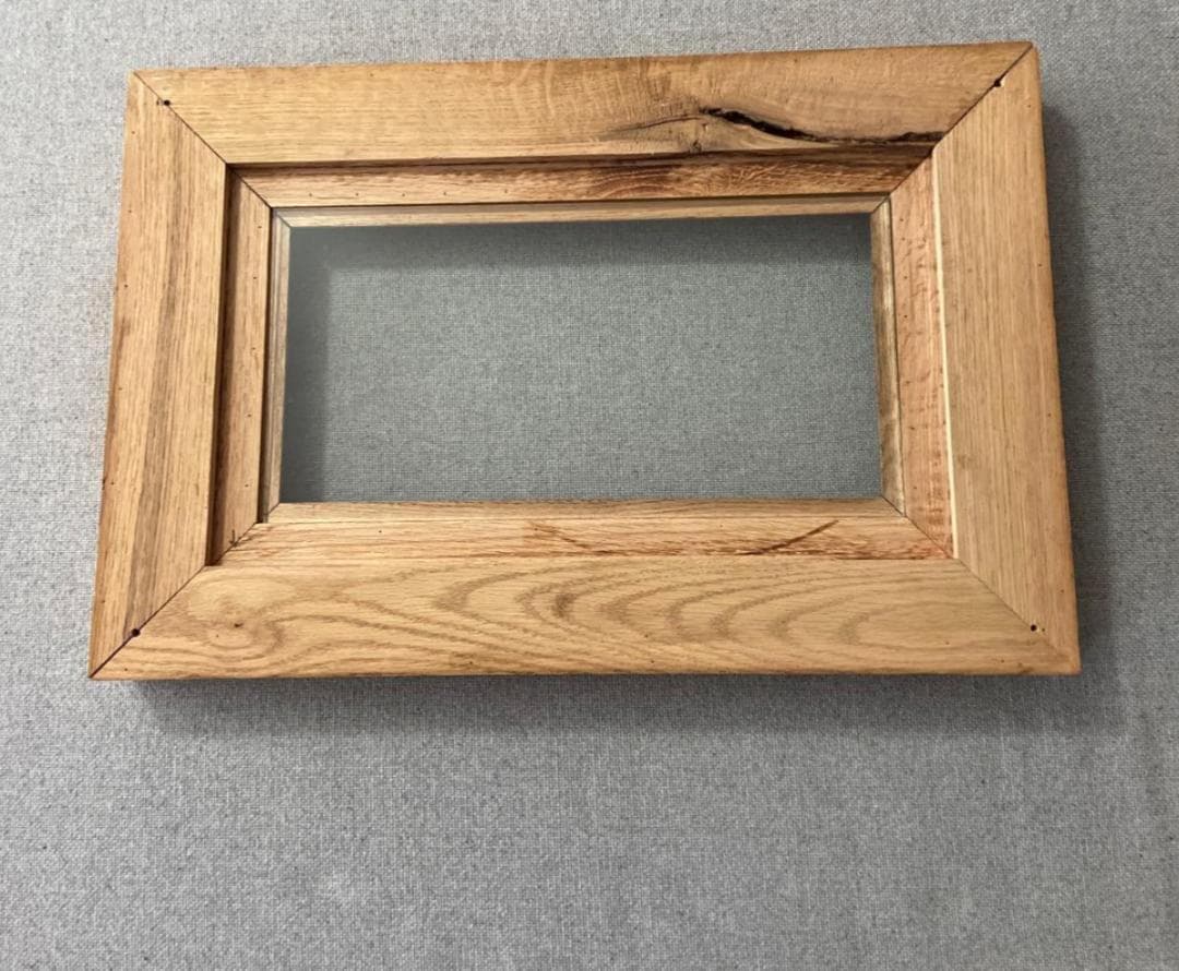 アメリカ ビンテージ オーク 楢 無垢材 フォトフレーム　 写真立て 額　USA