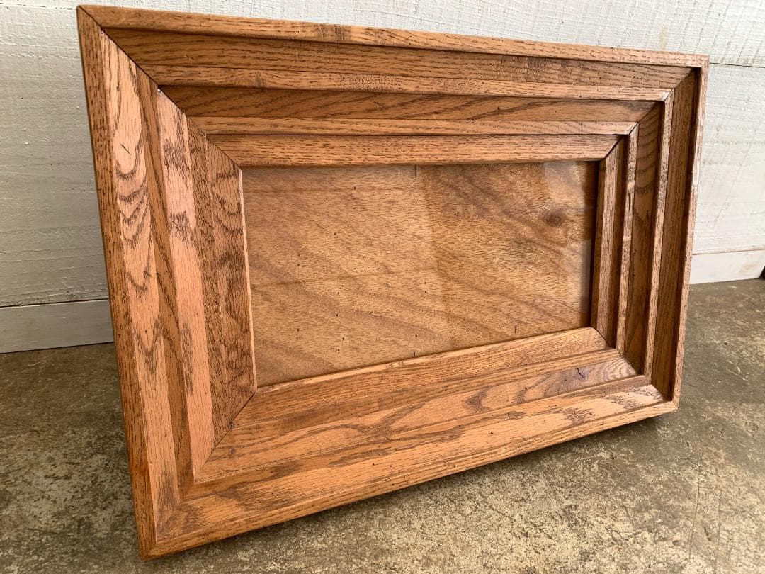 アメリカ ビンテージ オーク 楢 無垢材 フォトフレーム　 写真立て 額　USA