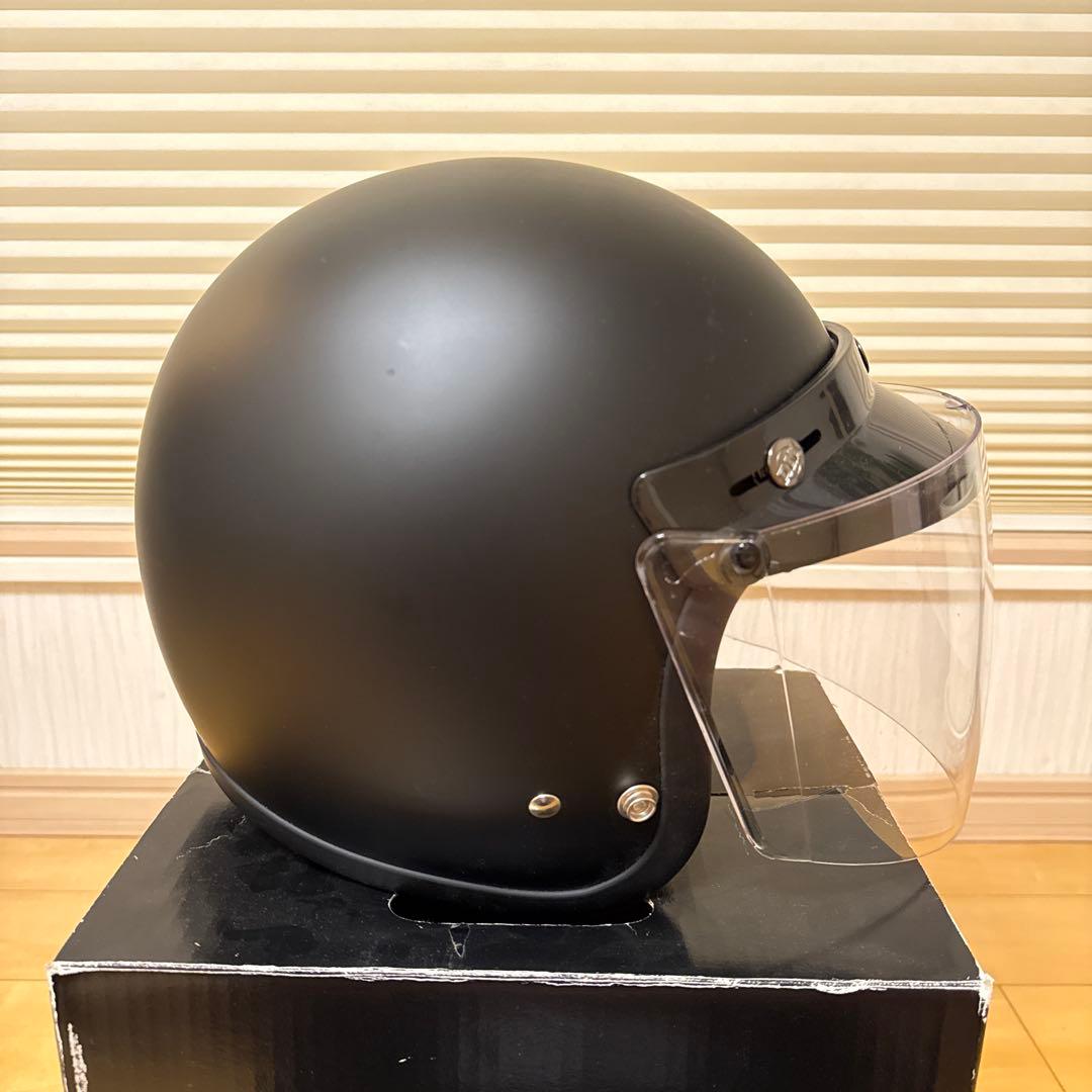 TT&CO ジェットヘルメット マットブラック　TT05J