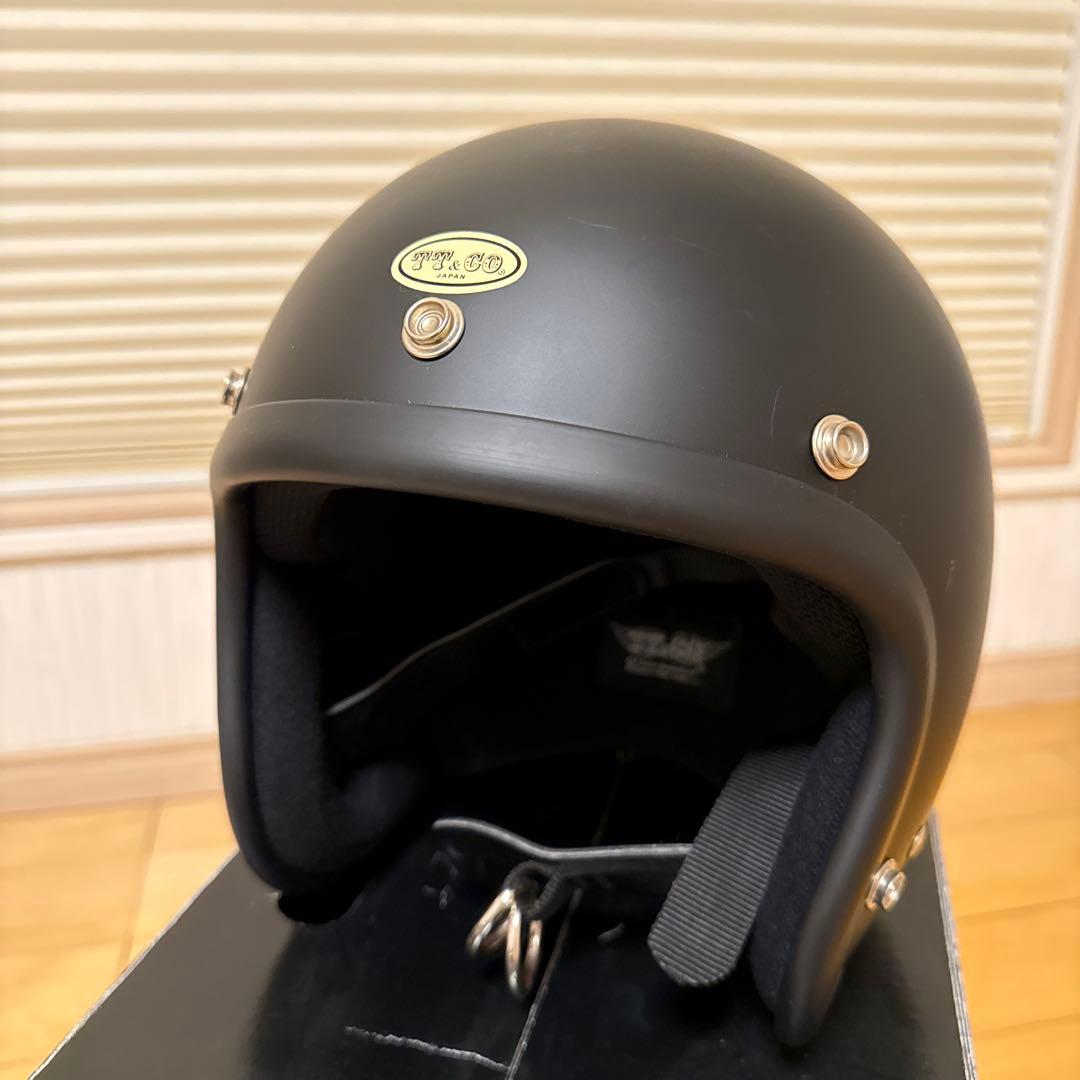 TT&CO ジェットヘルメット マットブラック　TT05J