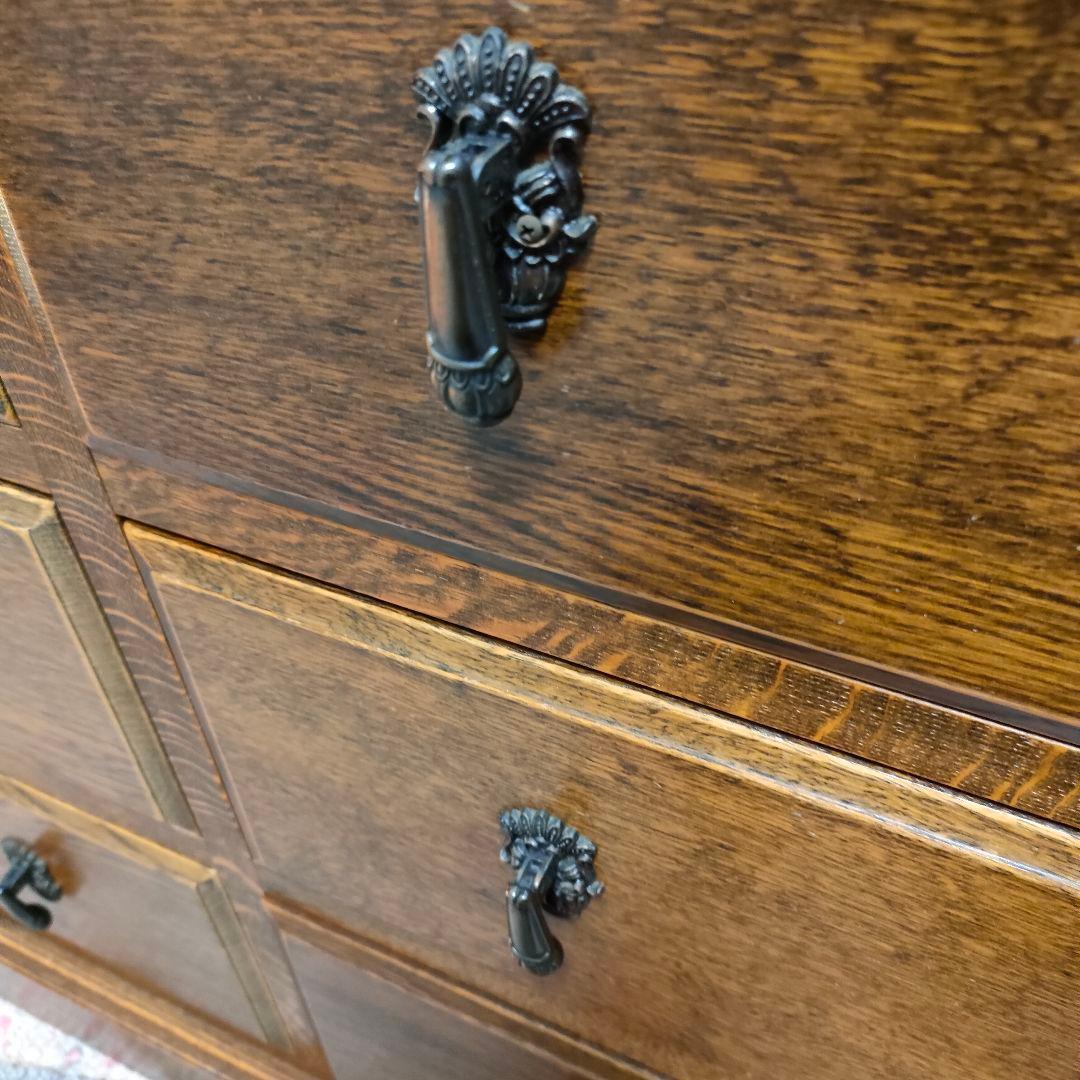 【ヴィンテージ三越家具】Bruggeナラ無垢材高級チェスト 横浜ダニエル取り扱い