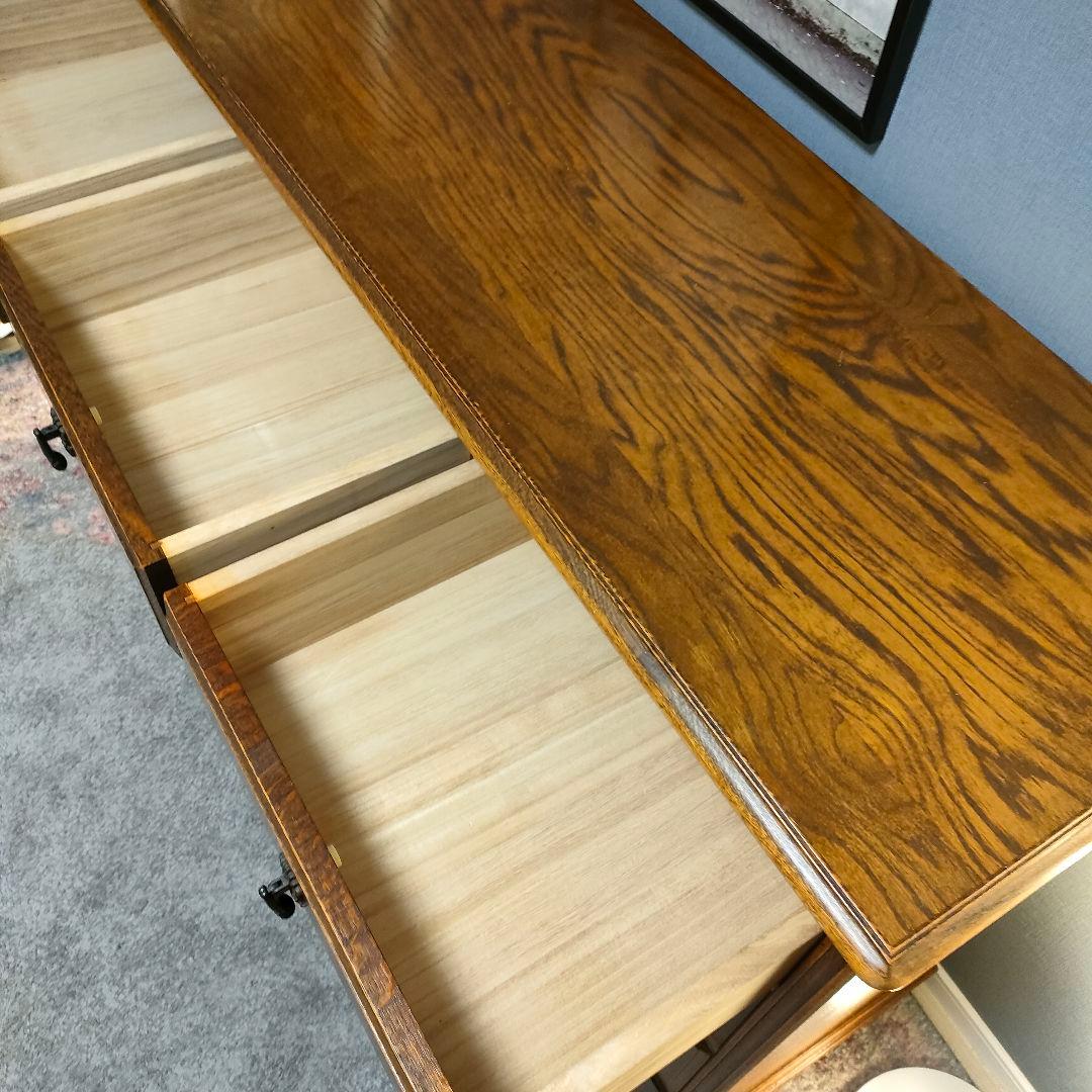 【ヴィンテージ三越家具】Bruggeナラ無垢材高級チェスト 横浜ダニエル取り扱い