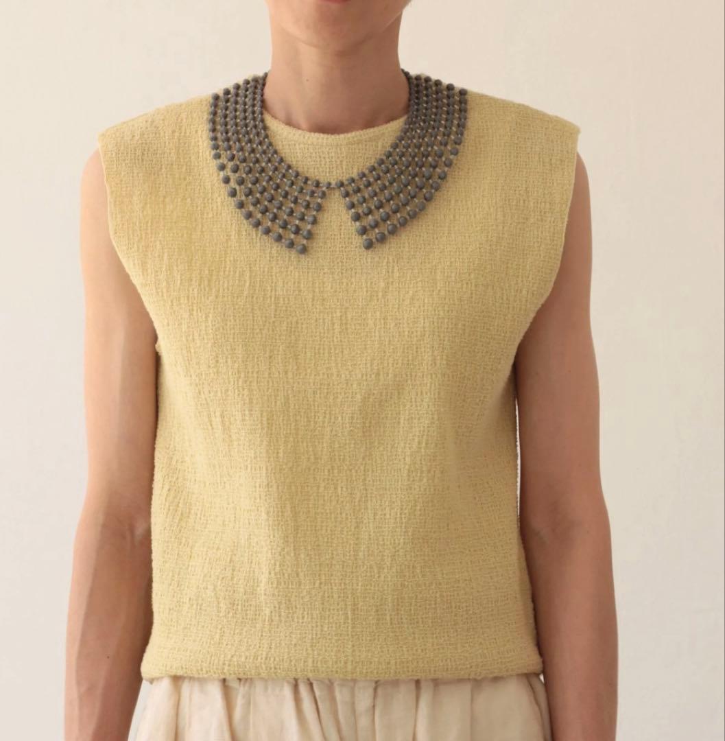 OOO トリプルオー　スフィアカラーネックレス　グレー×シルバー