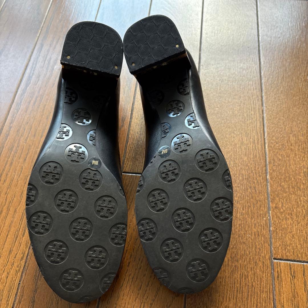 Tory Burch ブラックレザー シューズ 8M